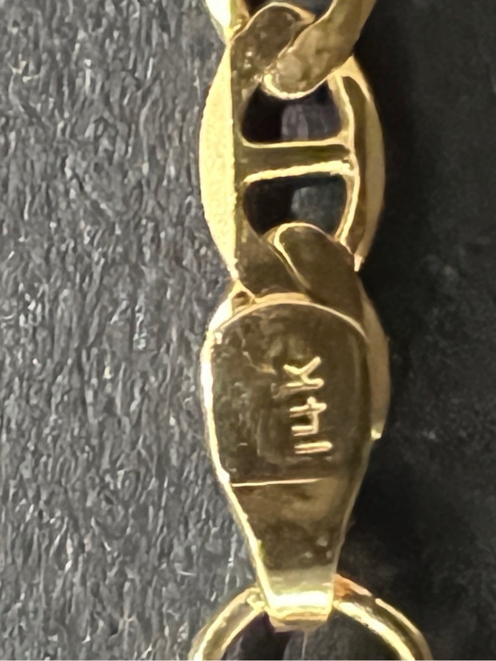 14K Mariner/Anchor Link Bracelet, 2g, 2mm, 7in - Picture 11 of 13